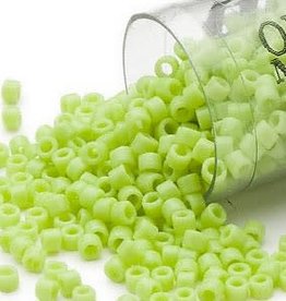 Miyuki Delica #11  Opaque Lime Db0733      7.5gms