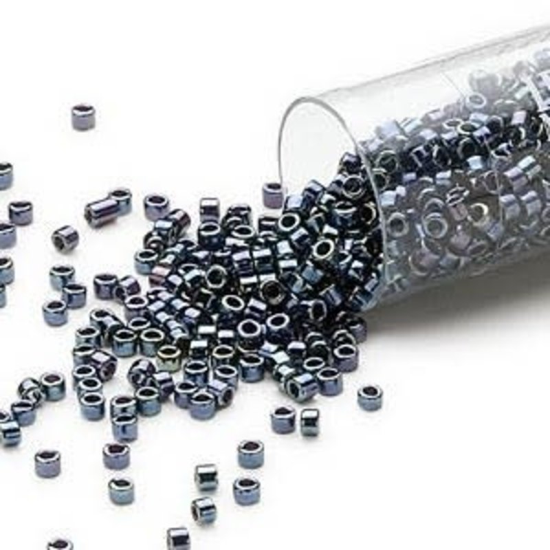 Miyuki Delica #11  Opaque Iris Gunmetal Db0006    7.5gms