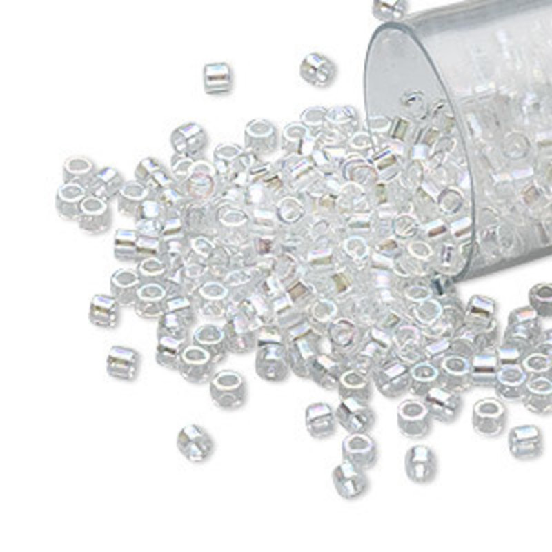 Miyuki Delica #11  Rainbow Crystal Db0051   7.5gms
