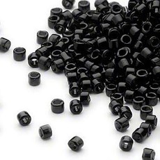 Miyuki Delica #11 Opaque Black Db0010   7.5gms