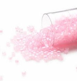 Miyuki Delica #11 Trnsp C-Line Rainbow Med Pink Db0055   7.5 gram vial