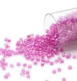 Miyuki Delica #11 Color-Lined Lt Fuchsia Db0074    7.5gms