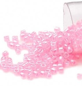 Miyuki Delica #11 Color-Lined Neon Pink Db0246 7.5 gram vial