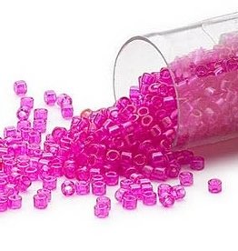 Miyuki Delica #11 Transparent  Hot Pink Db1310 7.5 gram vial