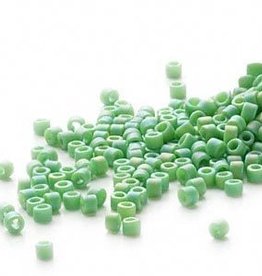 Miyuki Delica #11Opaque Matte Rainbow Green Db0877 7.5 gram vial
