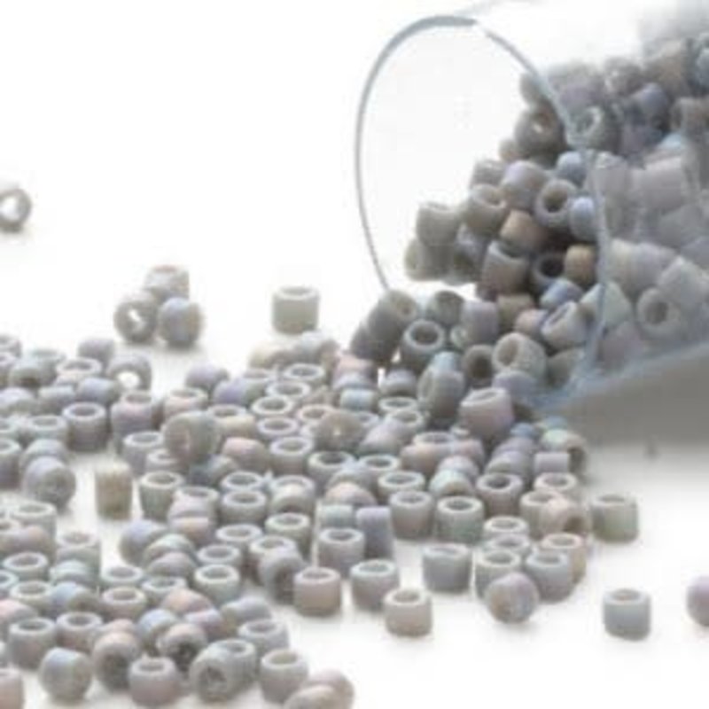 Miyuki Delica #11 Opaque Matte Rnbw Grey Db0882    7.5gms