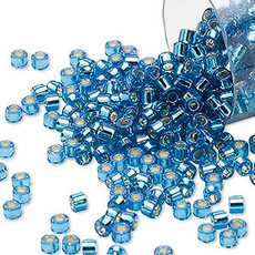 Miyuki Delica  #11  Silver Lined Turq Blue Db0149 7.5 gram vial