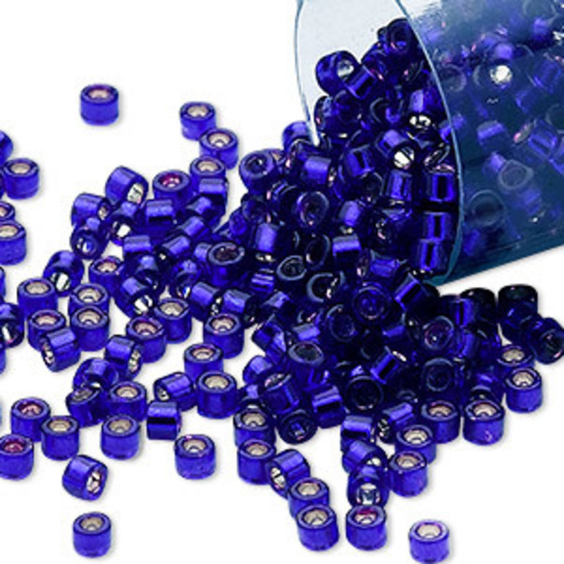 Miyuki Delica  #11 Silver-Lined Royal Purple Db0610 7.5 gram vial
