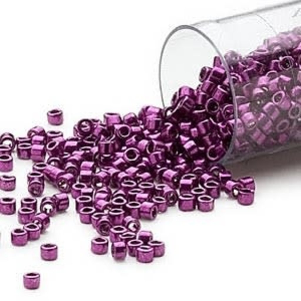 Miyuki Delica #11  Nickel Finish Fuchsia Db0463   7.5gms