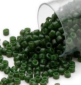 Miyuki Delica #11  Opaque Jade Green Db0663     7.5 gram vial