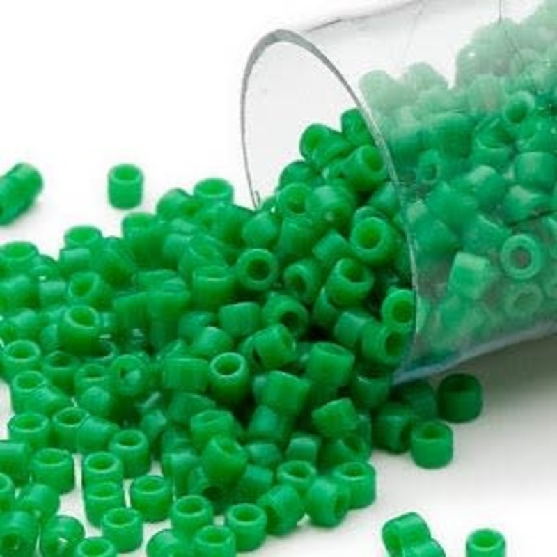 Miyuki Delica #11  Opaque Kelly Green Db0655      7.5gms