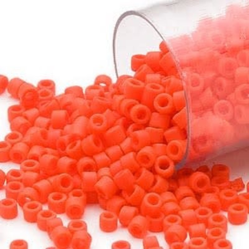 Miyuki Delica #11 Opaque Matte Orange Db0752     7.5gms