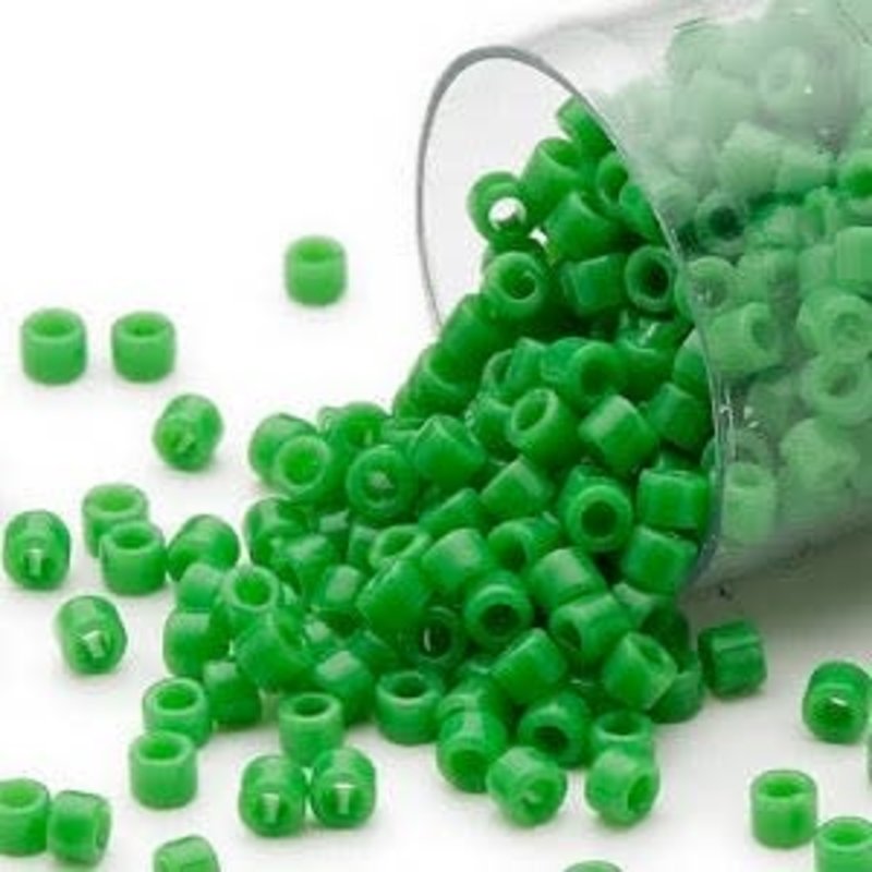 Miyuki Delica #11  Opaque Pea Green Db0724    7.5gms