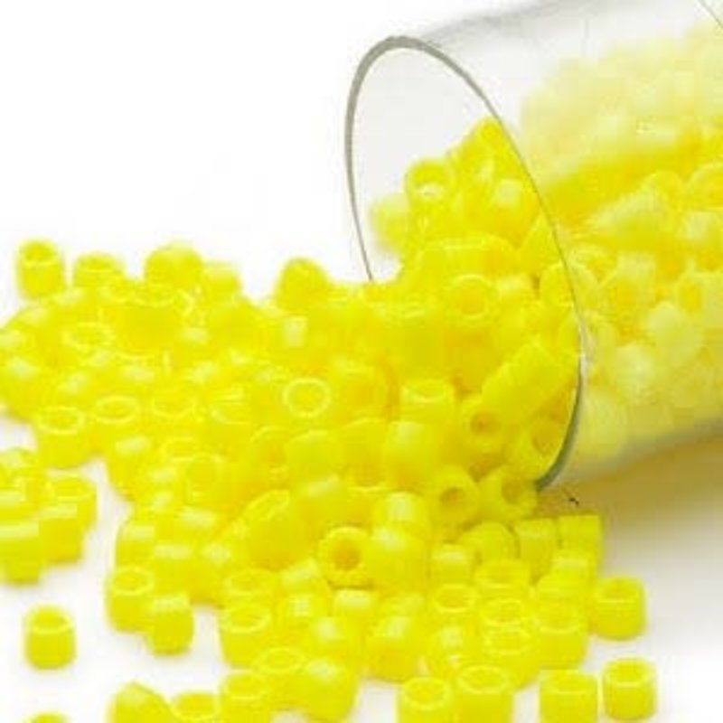 Miyuki Delica #11  Opaque Yellow Db0721    7.5 gram vial
