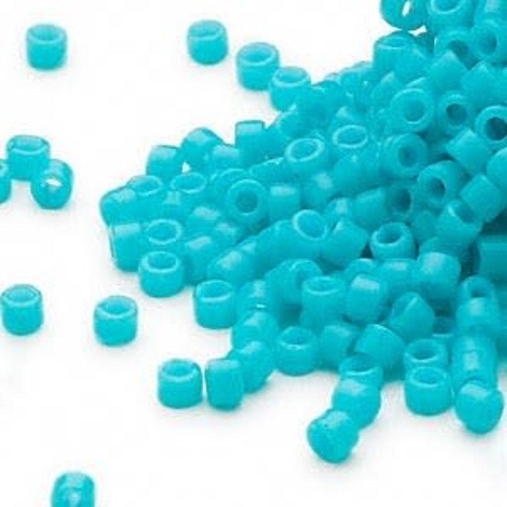 Miyuki Delica #11 Opaque Turq Green Db0658   7.5gms