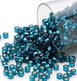 Miyuki Delica  #11 Silver-Lined Blue Zircon Db0608 7.5 gram vial