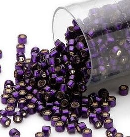 Miyuki Delica  #11 Silver-Lined Dk Purple Db0609 7.5gms