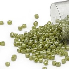 Miyuki Delica #11  Opaque Luster O. Green Db0263       7.5gms