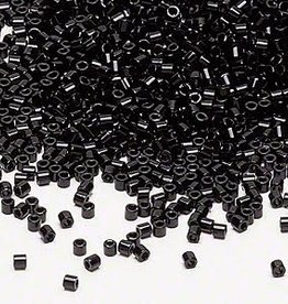 Miyuki Delica  #8 Opaque Black A1000 7.5gms vial