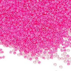Miyuki Delica #11 Translucent Luminous Pink Db2035   7.5gms