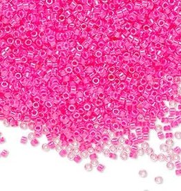 Miyuki Delica #11 Translucent Luminous Pink Db2035   7.5gms