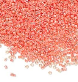 Miyuki Delica #11 Transparent  Color Lined Luminous Neon Orange Db1638 7.5gms