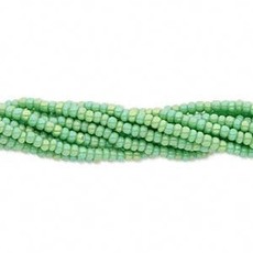 Preciosa Sb#11 Opaque Rainbow Mint Green/Hank - DC