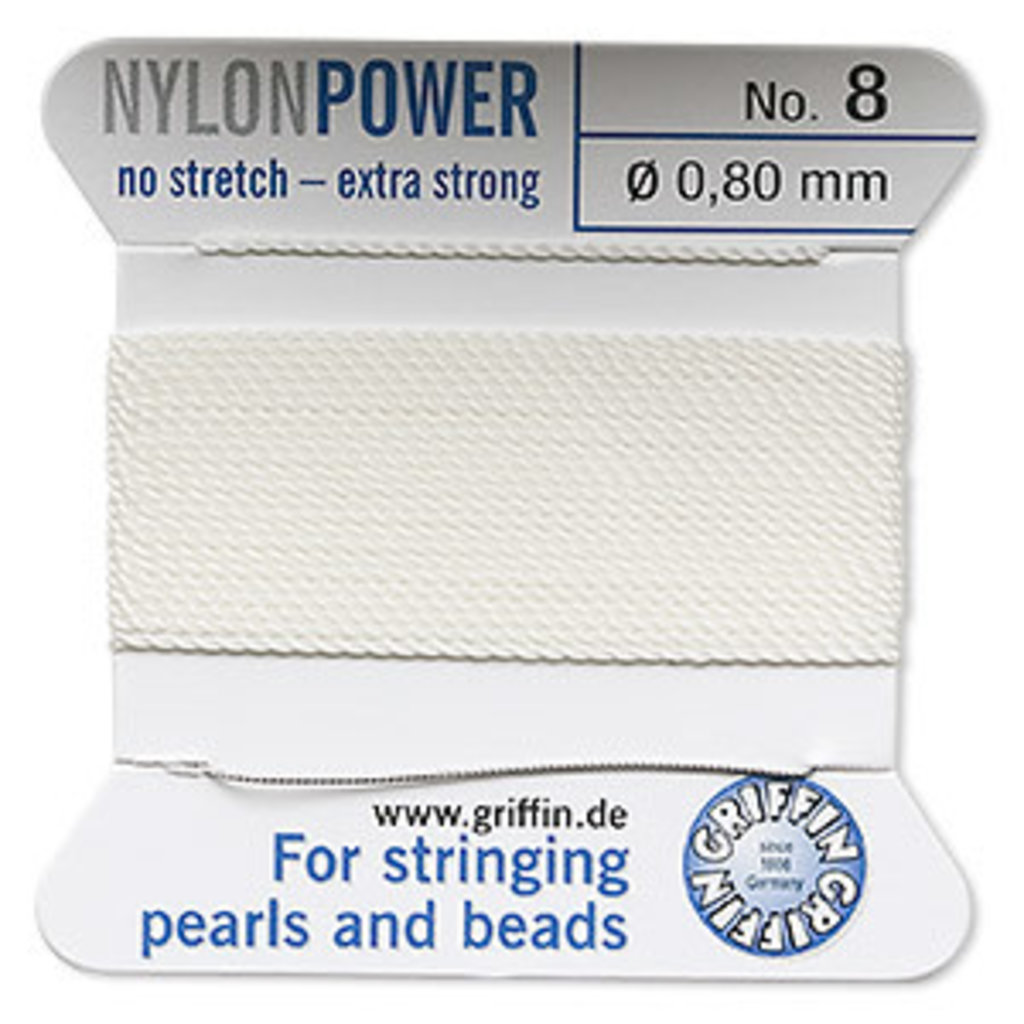 Nylon Thread Thread Nylon White #8 2Yrds