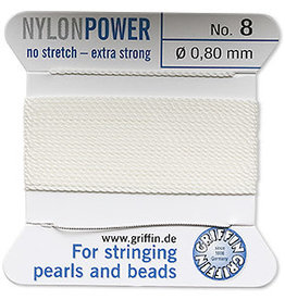 Nylon Thread Thread Nylon White #8 2Yrds