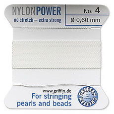 Nylon Thread Thread Nylon White #4 2Yd