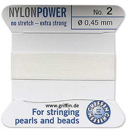 Nylon Thread Thread Nylon White #2 2Yrds