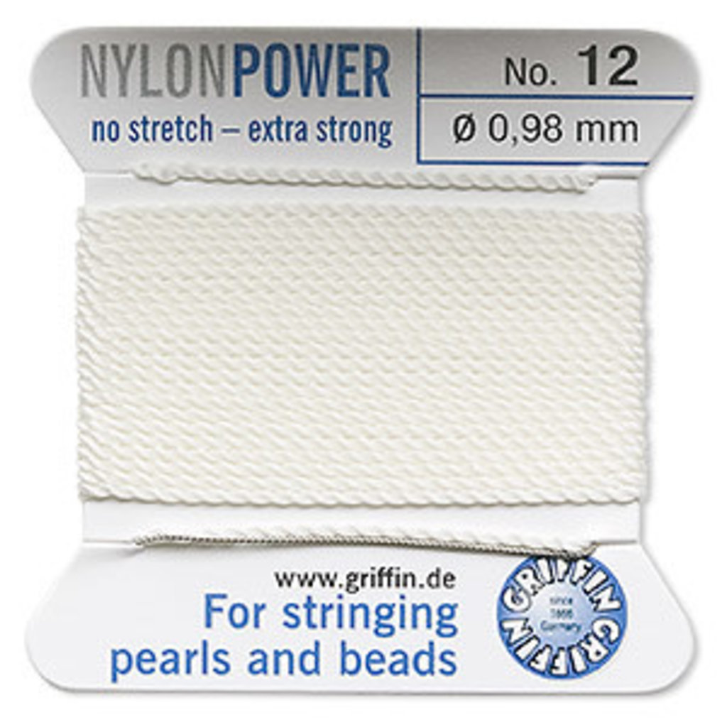Nylon Thread Thread Nylon White #12 2Yd