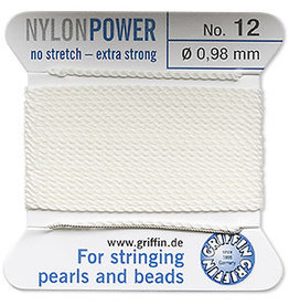 Nylon Thread Thread Nylon White #12 2Yd