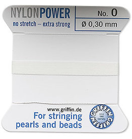 Nylon Thread Thread Nylon White #0 2Yrds