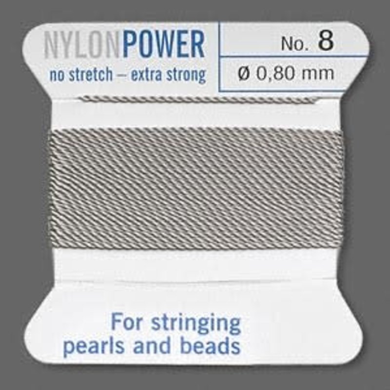 Nylon Thread Thread Nylon Grey #8 2Yrds