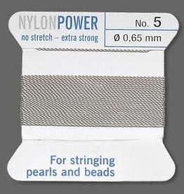 Nylon Thread Thread Nylon Grey #5 2Yrds