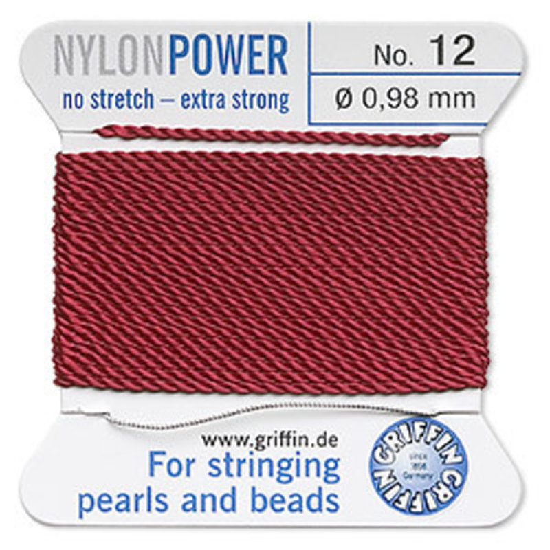 Nylon Thread Thread Nylon Garnet Red #12 2Yd