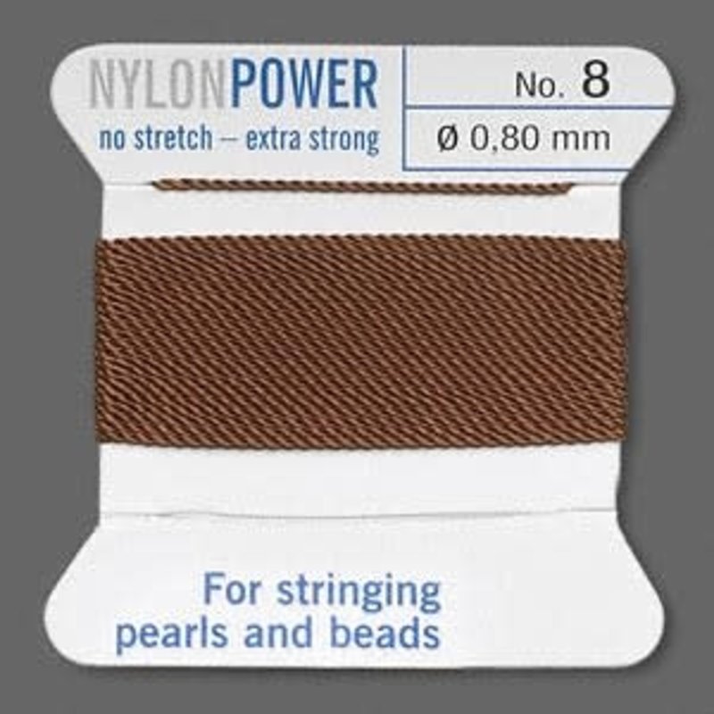 Nylon Thread Thread Nylon Brown #8 2Yrds