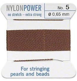 Nylon Thread Thread Nylon Brown #5 2Yrds