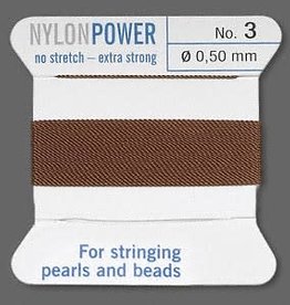 Nylon Thread Thread Nylon Brown #3 2Yrds