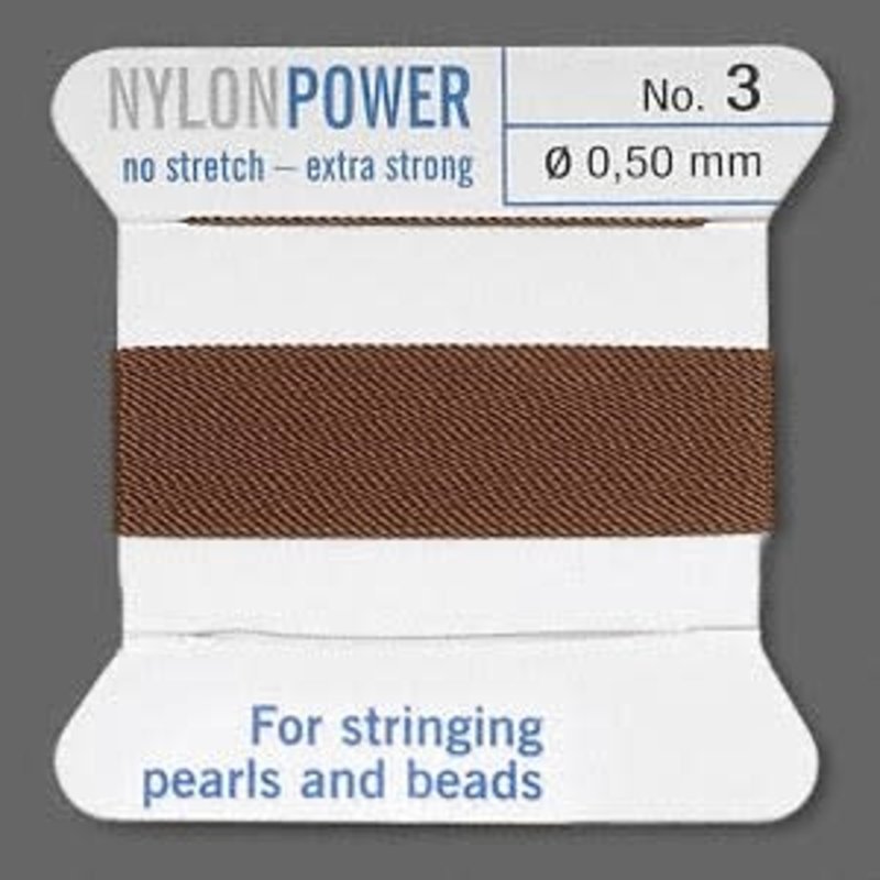 Nylon Thread Thread Nylon Brown #3 2Yrds