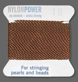 Nylon Thread Thread Nylon Brown #16 2Yrds