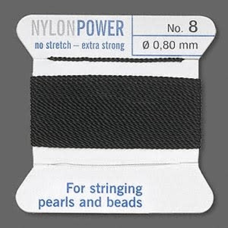 Nylon Thread Thread Nylon Black #8 2Yrds
