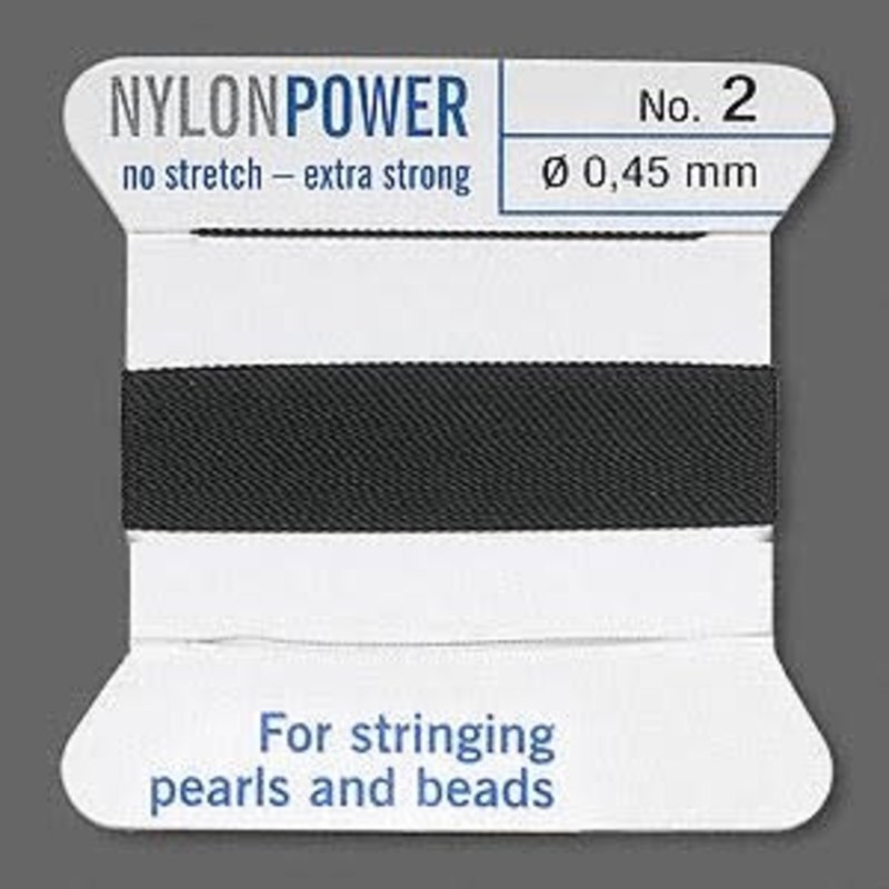 Nylon Thread Thread Nylon Black #2 2Yrds
