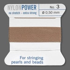 Nylon Thread Thread Nylon Beige #3 2Yrds