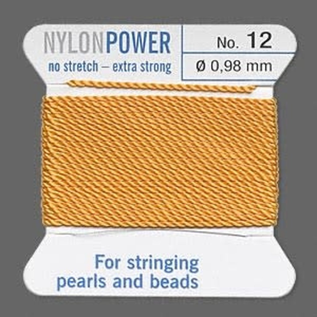 Nylon Thread Thread Nylon Amber Yellow #12 2Yrds