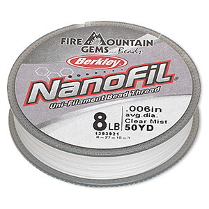 Nanofil Nanofil Uni-filament Bead Thread 8Lb 50Yd - Bead World