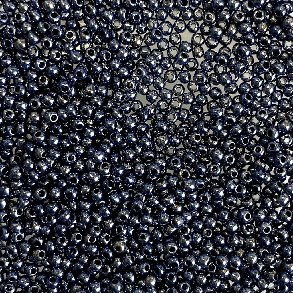 MJB #15  MJB Seed Beads   50gr  pkg  Metallic Hematite