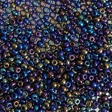 MJB #10 MJB Seed Beads 50gr pkg Metallic Blackberry