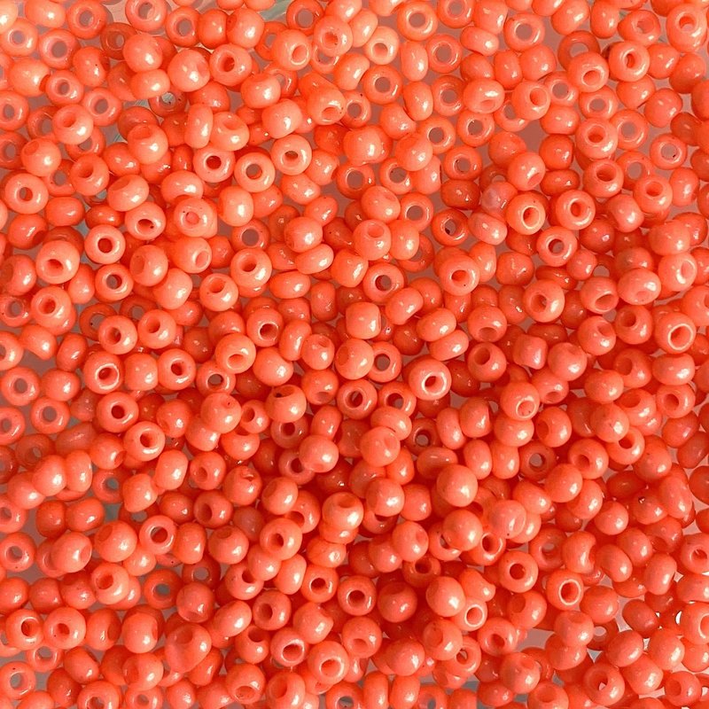 MJB #10  MJB Seed Beads   50gr  pkg  Pastel Orange